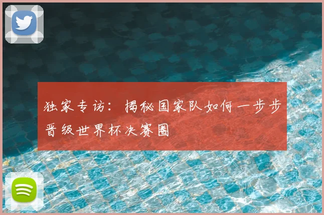 独家专访：揭秘国家队如何一步步晋级世界杯决赛圈